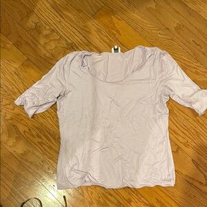 Armani Collezioni Lavender Fitted 3/4 Sleeve Blouse